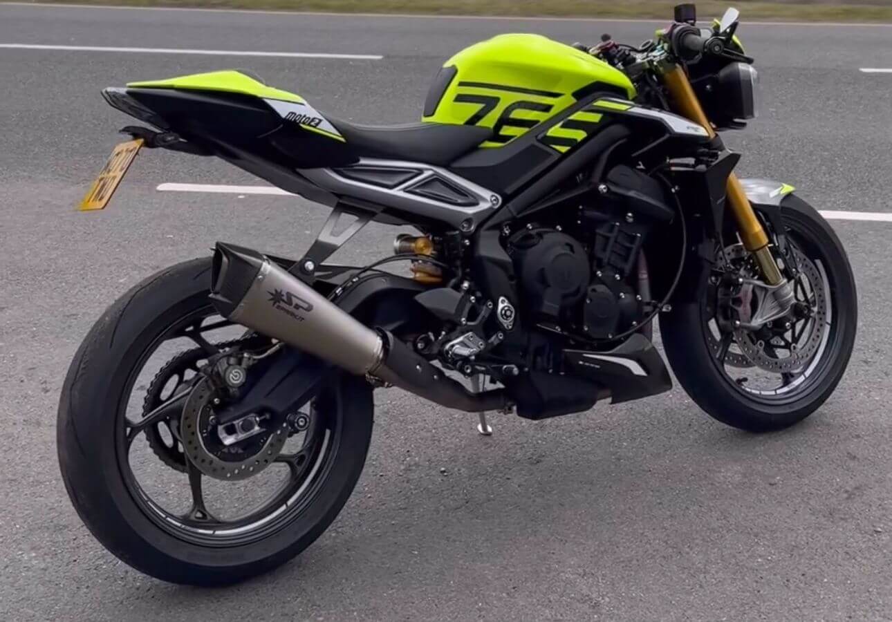 Spark Exhaust Verbindungsrohr Satz Konix Evo WSSP600 Replica Triumph Street Triple 765 R/RS (20-26) GTR0509T