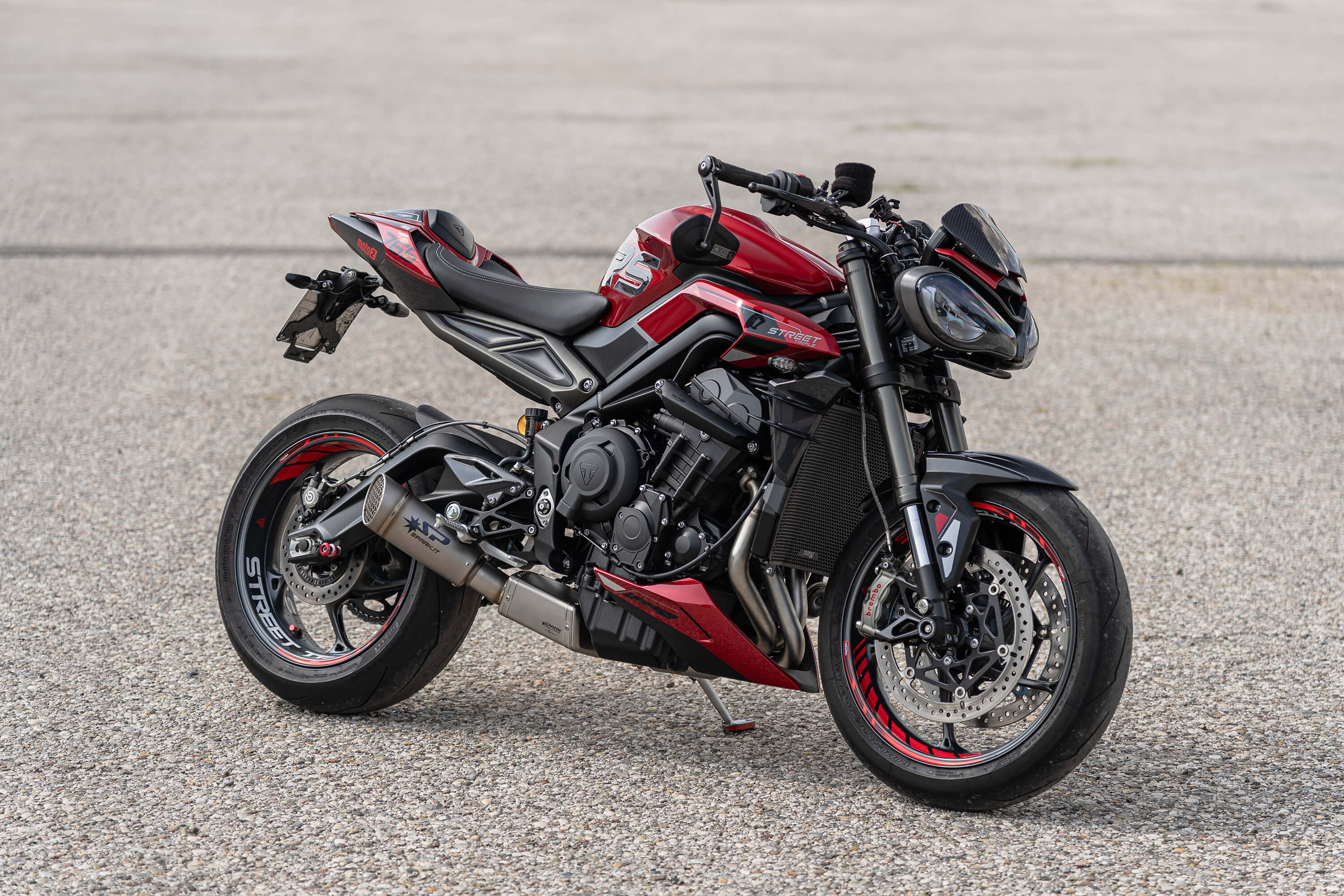 Spark Exhaust Komplettanlage Grid-O Euro5+ Low Mount Triumph Street Triple 765 R/RS (23-26) GTR8824TOM