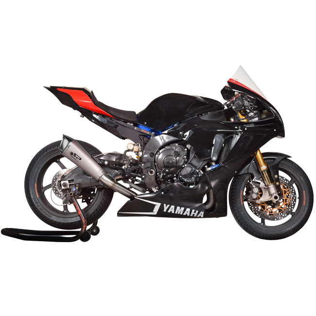 Spark Exhaust Halbkomplette Anlage Satz Konix Evo D.60 Titanium Yamaha R1/R1M (15-26) GYA8883T