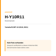 Akrapovic Krümmerrohr Yamaha R1 / MT-10 (19-21) H-Y10R11 — Platzhalter, kein Herstellerfoto verfügbar