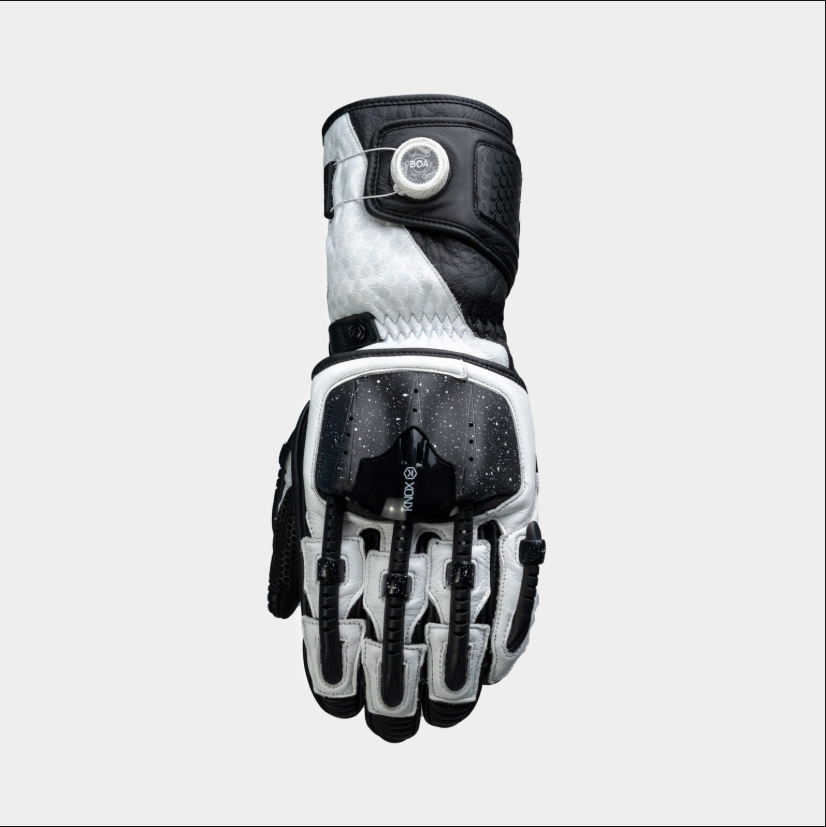 Knox Handroid MK5 Racing Lederhandschuhe | Herren | Schwarz/Weiß | 11769404101