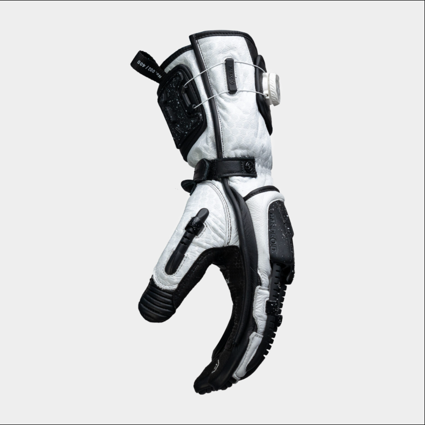 Knox Handroid MK5 Racing Lederhandschuhe | Herren | Schwarz/Weiß | 11769404101