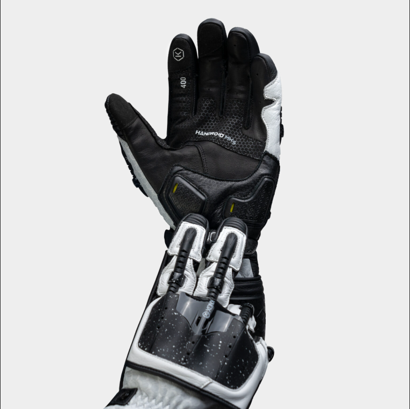 Knox Handroid MK5 Racing Lederhandschuhe | Herren | Schwarz/Weiß | 11769404101