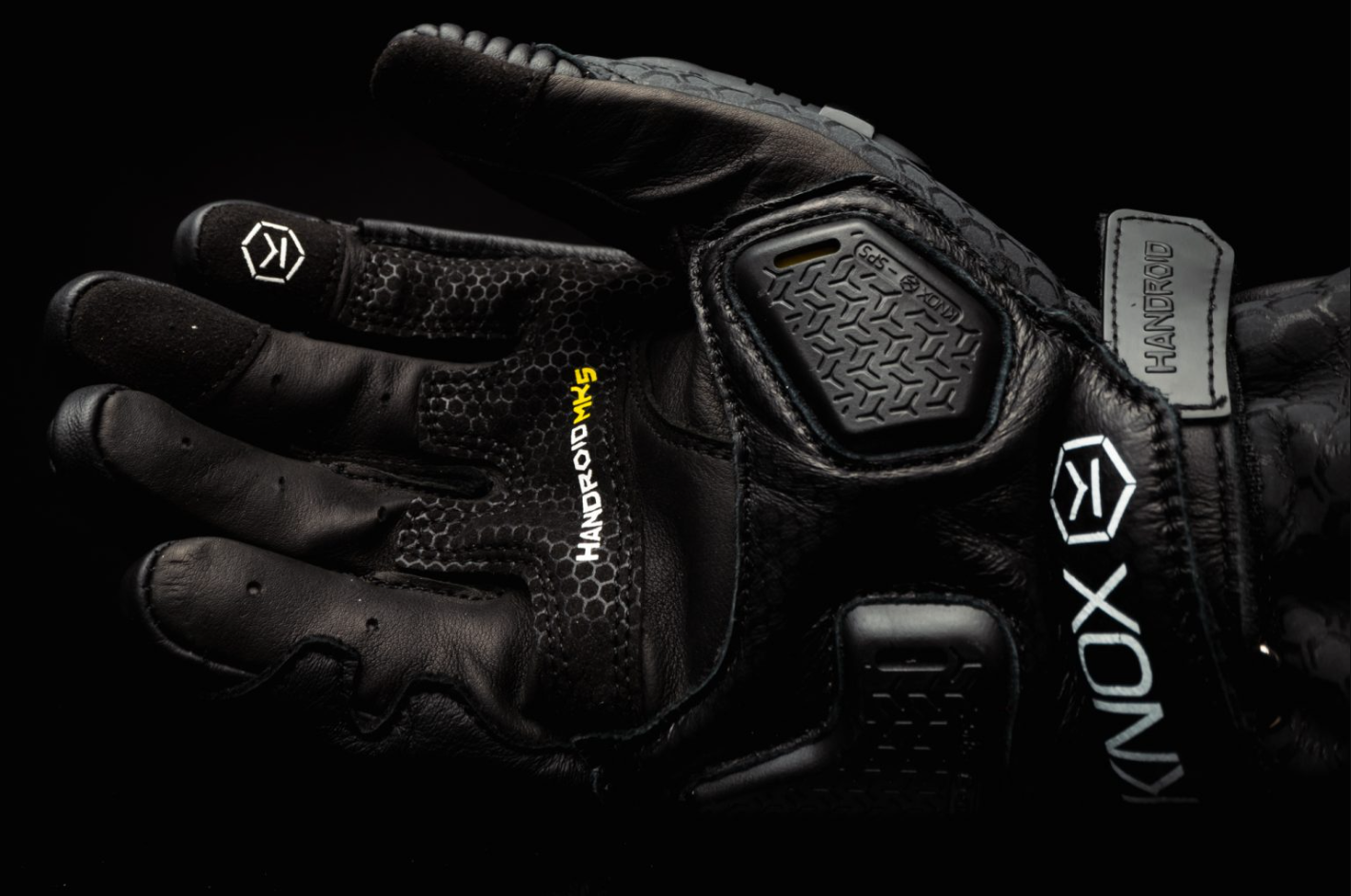 Knox Handroid MK5 Racing Lederhandschuhe | Herren | Schwarz | 11769404100