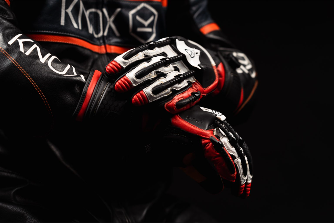 Knox Handroid MK5 Racing Lederhandschuhe | Herren | Rot | 11769404105