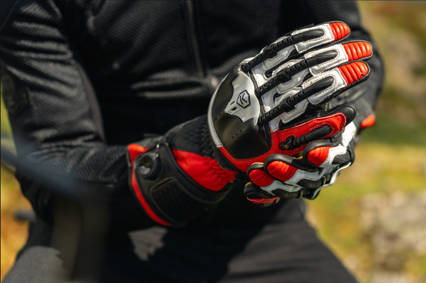 Knox Handroid MK5 Racing Lederhandschuhe | Herren | Rot | 11769404105
