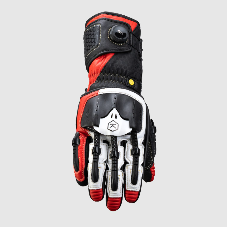 Knox Handroid MK5 Racing Lederhandschuhe | Herren | Rot | 11769404105