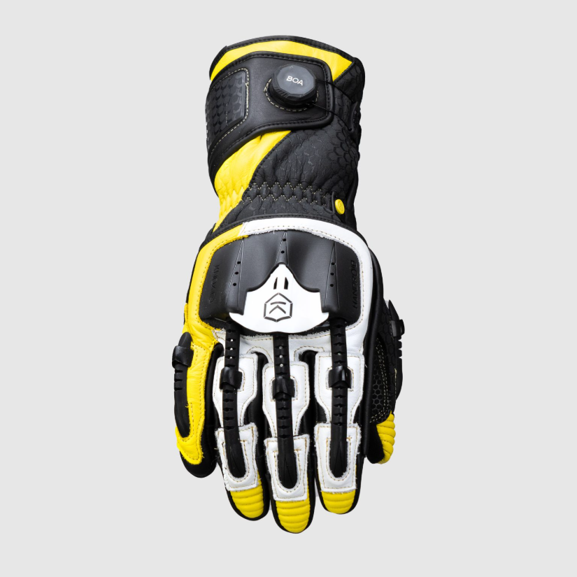 Knox Handroid MK5 Racing Lederhandschuhe | Herren | Gelb | 11769404104