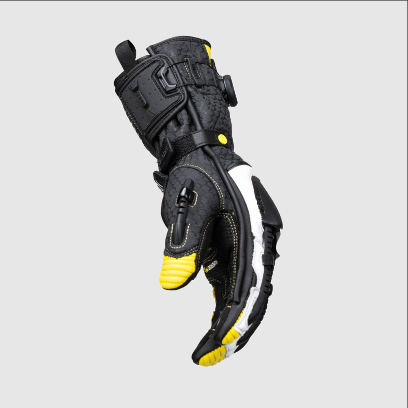 Knox Handroid MK5 Racing Lederhandschuhe | Herren | Gelb | 11769404104