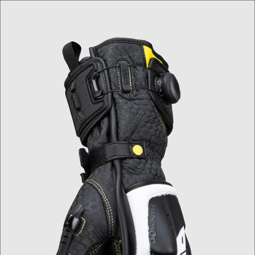Knox Handroid MK5 Racing Lederhandschuhe | Herren | Gelb | 11769404104