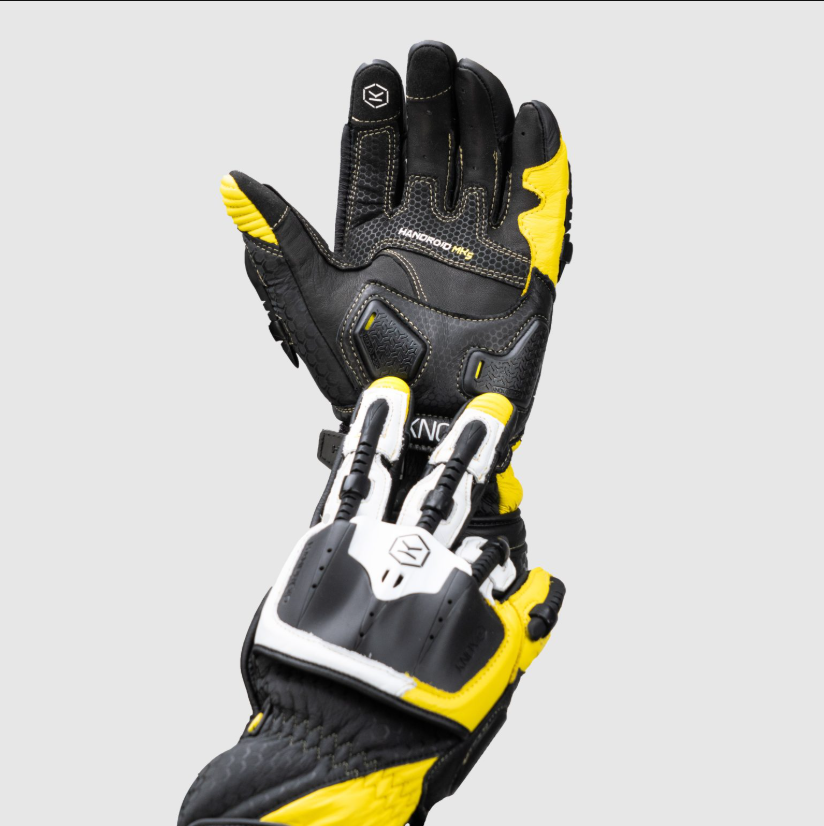 Knox Handroid MK5 Racing Lederhandschuhe | Herren | Gelb | 11769404104
