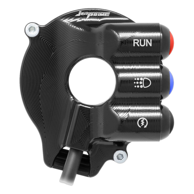 Gasgriffgehäuse mit integriertem Lenkerschalter JetPrime Aprilia RSV4 / RSV4 RR (17-20) JP CO AP009RV