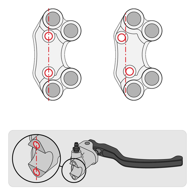 Lenkerschalter Street rechts JetPrime Ducati Panigale V4 S (25-26) JP PLD 056 – fluchtendes Lochbild