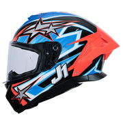 Just1 J-STR Helm Astro Rot / Blau / Schwarz Glanz 6030390112007