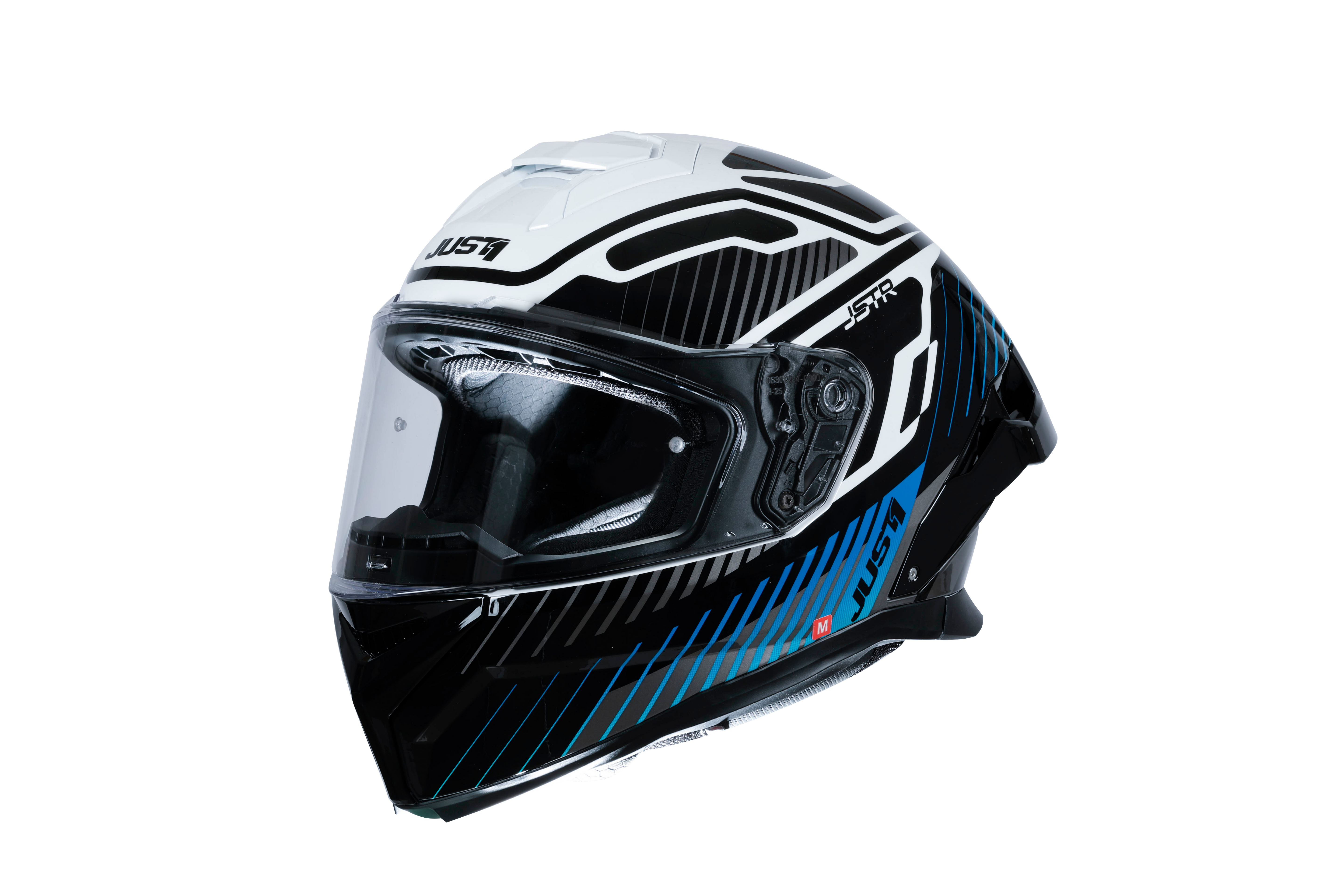 Just1 J-STR Helm Tactical Blau / Weiß Glanz 6030390112003