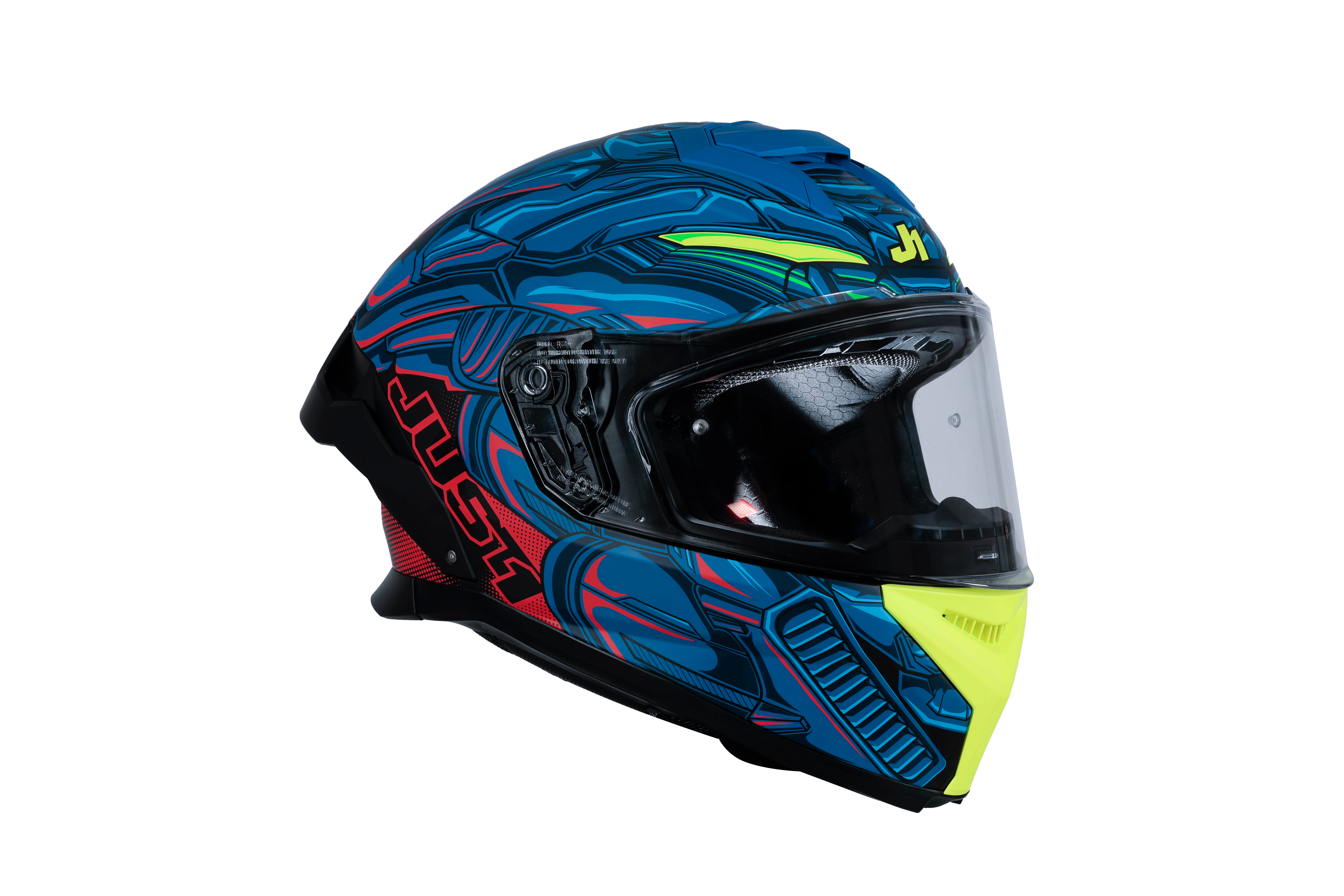 Just1 J-STR Helm Titan Rot / Blau / Schwarz Matt 6030390214004