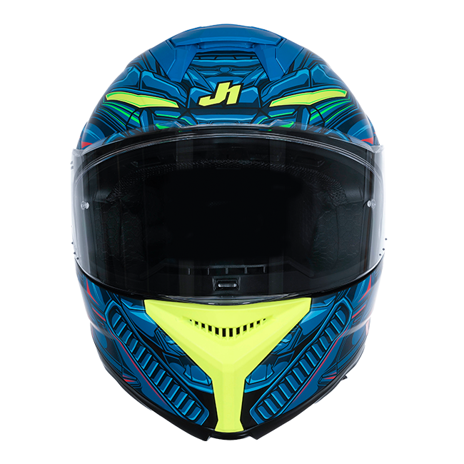 Just1 J-STR Helm Titan Rot / Blau / Schwarz Matt 6030390214004