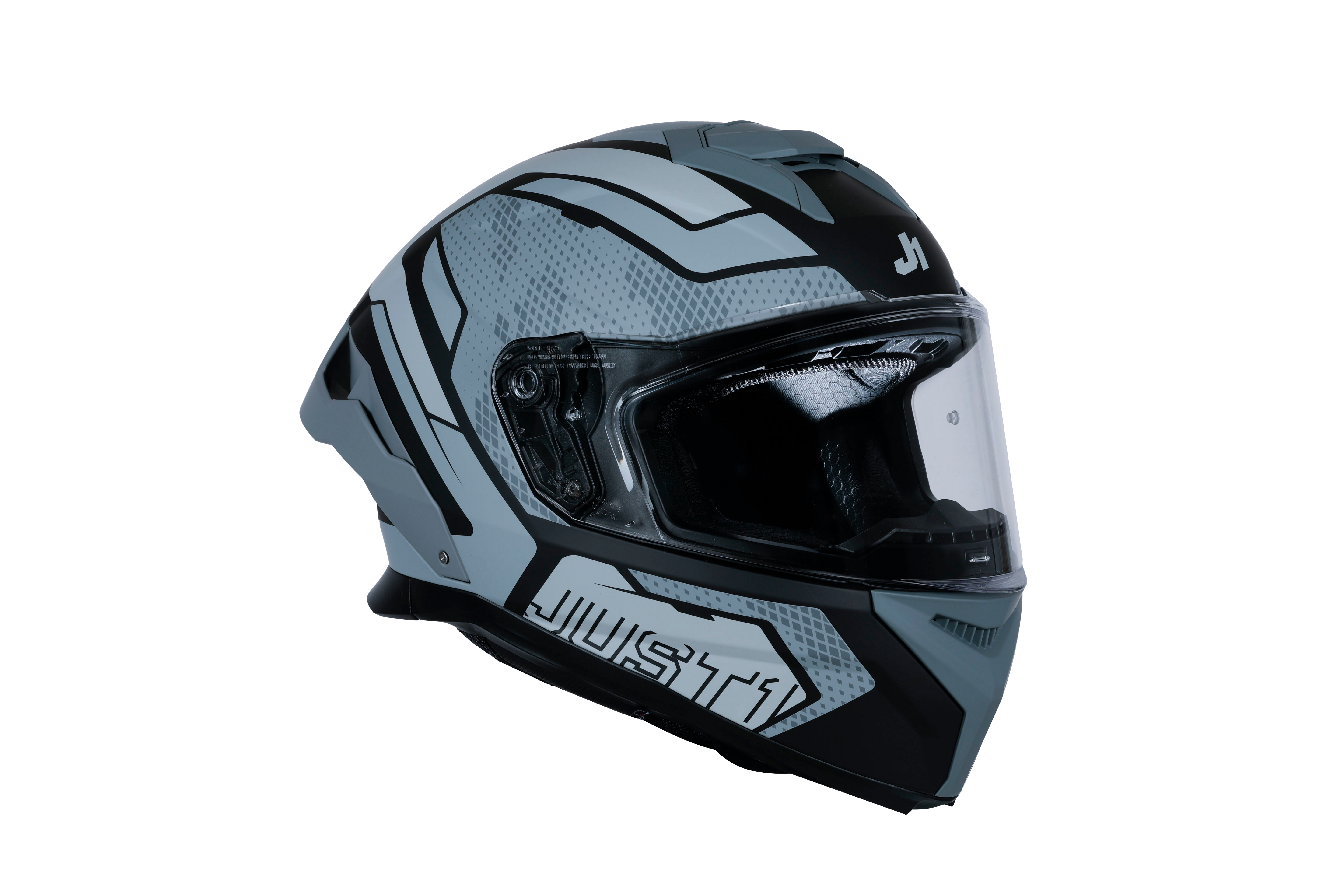 Just1 J-STR Helm Union Grau / Schwarz Matt 6030390201001