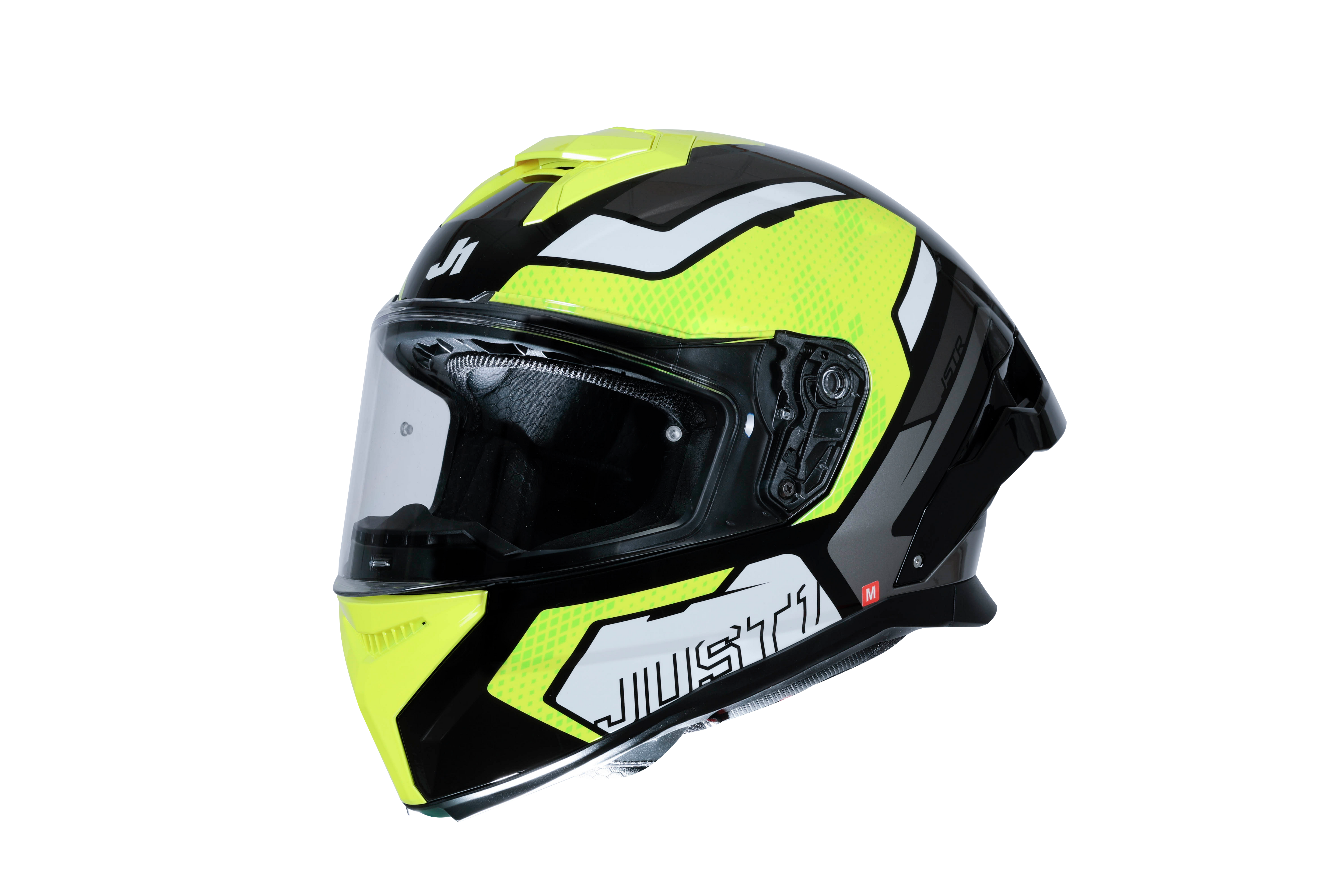 Just1 J-STR Helm Union Neongelb / Schwarz Glanz 6030390191001