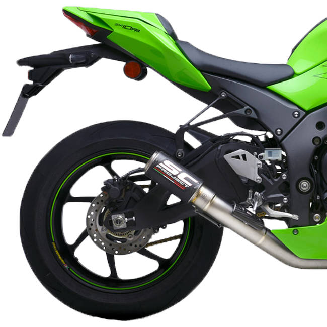 SC-Project Slip-On CR-T + KAT-Ersatzrohr Kawasaki ZX-10 R/RR (21-25) K38A-DET36