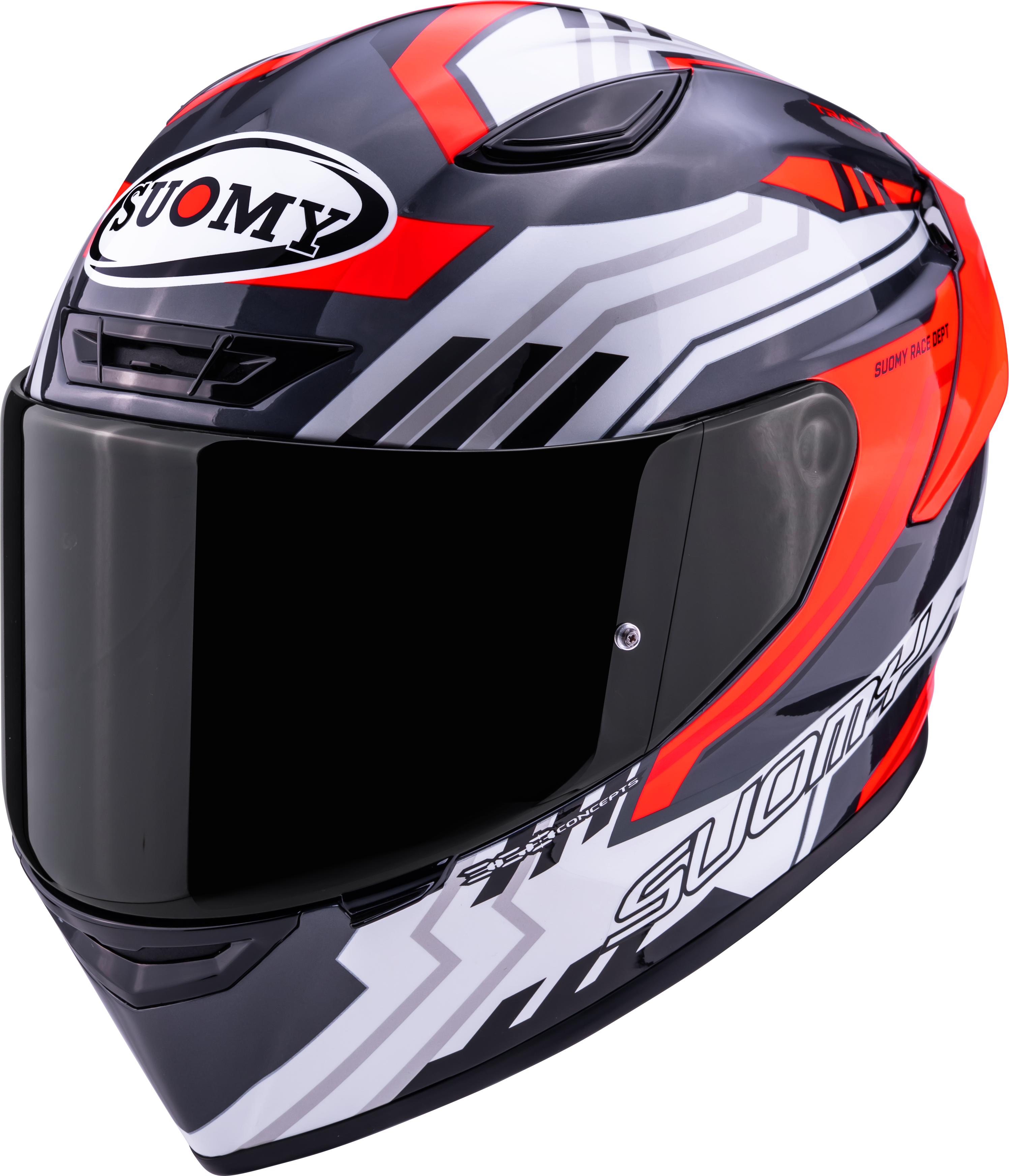 Suomy Track-1 Helm Framework Weiß/Rot K6T10022