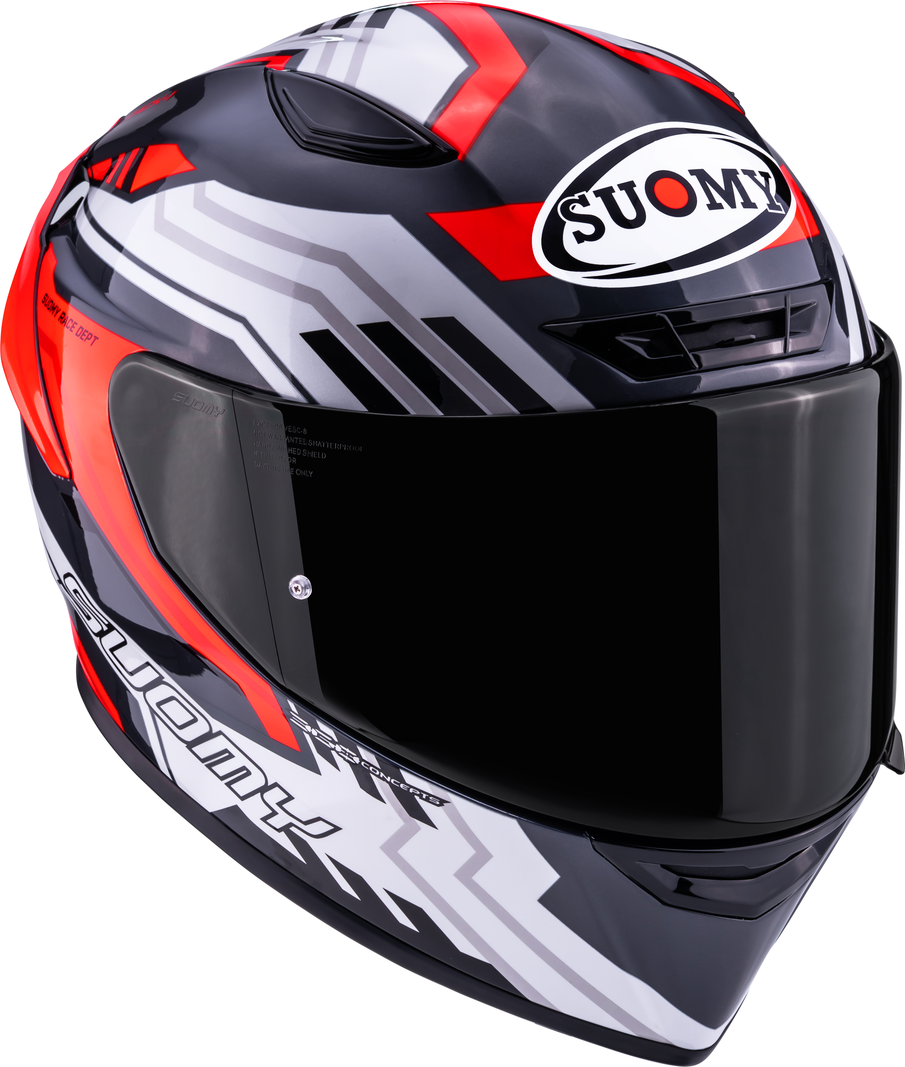 Suomy Track-1 Helm Framework Weiß/Rot K6T10022