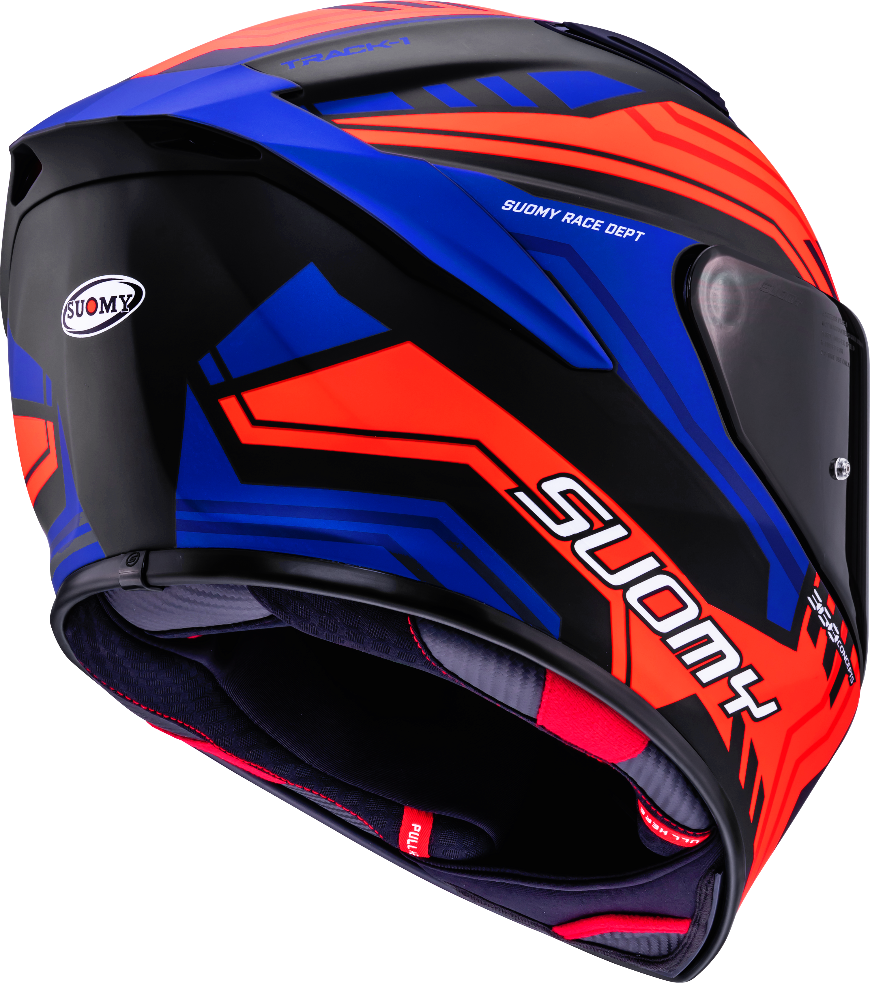 Suomy Track-1 Helm Framework Matt Schwarz/Rot/Blau K6T10024