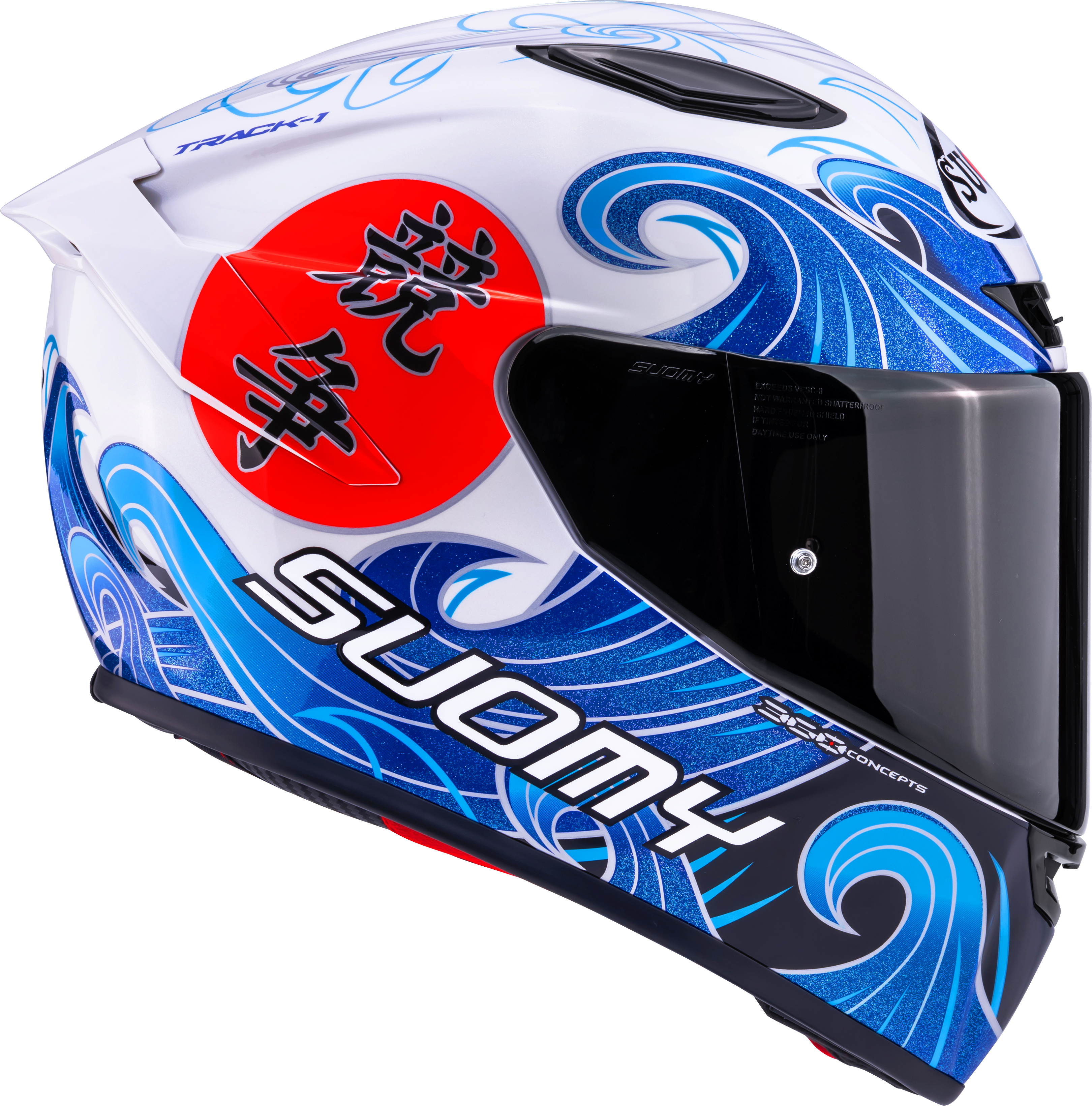 Suomy Track-1 Helm Waves Weiß K6T10025