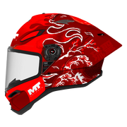 MT-Helmets KRE 2 PLUS Ryusei Yamanaka Replica 2026 C5 Integralhelm in Rot matt — Seitenansicht