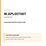 Akrapovic Schalldämpfer Honda CBR 1000 RR-R (23-26) M-APL00706T — Platzhalter, kein Herstellerfoto verfügbar