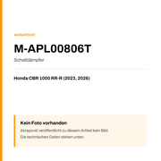 Akrapovic Schalldämpfer Honda CBR 1000 RR-R (23-26) M-APL00806T — Platzhalter, kein Herstellerfoto verfügbar