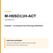Akrapovic Schalldämpfer M-H6SO11H-ACT — Platzhalter, kein Herstellerfoto verfügbar