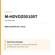 Akrapovic Schalldämpfer BMW S1000RR (17-18) M-HDVDZ00105T — Platzhalter, kein Herstellerfoto verfügbar