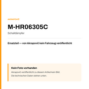 Akrapovic Schalldämpfer M-HR06305C — Platzhalter, kein Herstellerfoto verfügbar