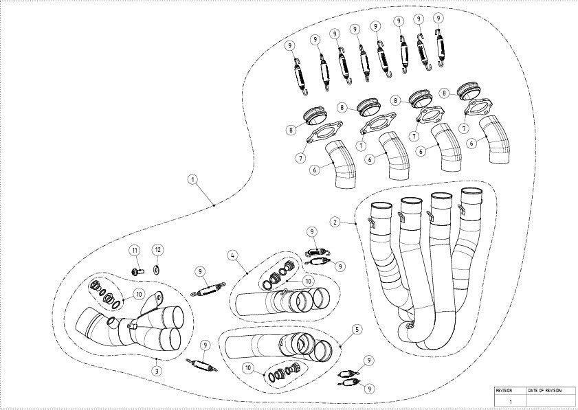 Akrapovic Krümmer (Edelstahl) Honda CBR 1000 RR-R SC82 (24-26) E-H10R11