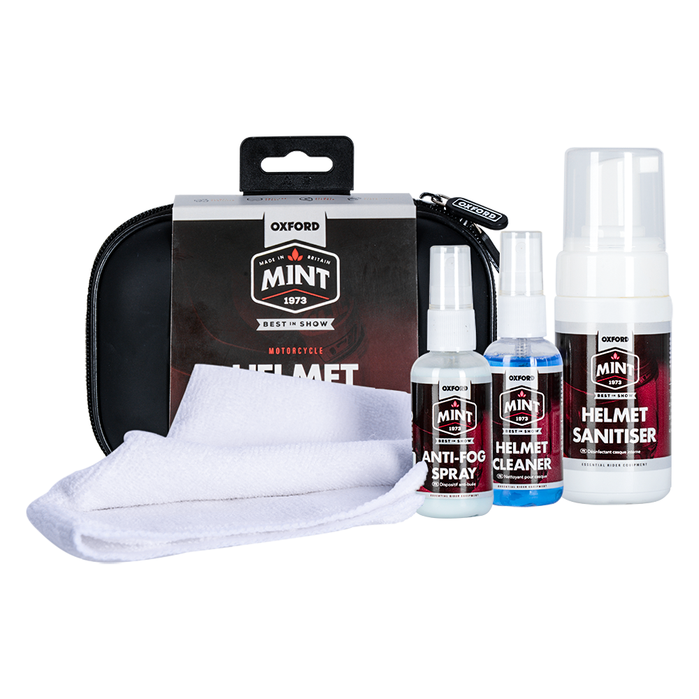 Oxford Mint Helmpflege-Set "Helmet Care Kit" - 4 teilig