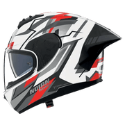 Nolan N60-6 Sport Helm Corsa Weiß / Schwarz / Rot / Metall-Finish 356
