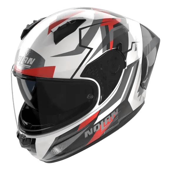 Nolan N60-6 Sport Helm Corsa Weiß / Schwarz / Rot / Metall-Finish 356