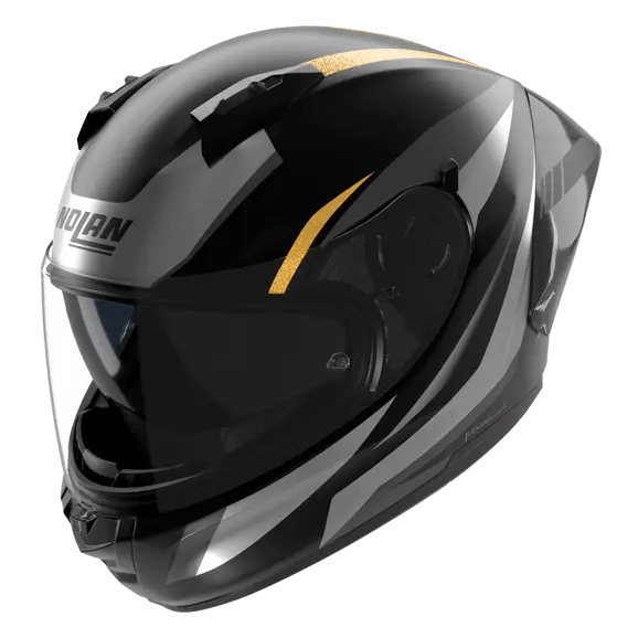 Nolan N60-6 Sport Helm Lesmo Schwarz / Grau / Anthrazit / Gold / Metall-Finish 354