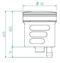 LighTech Brems- & Kupplungs-Ölbehälter 30 cm³ – CNC Aluminium, farbig | Universal Reservoir für Motorräder