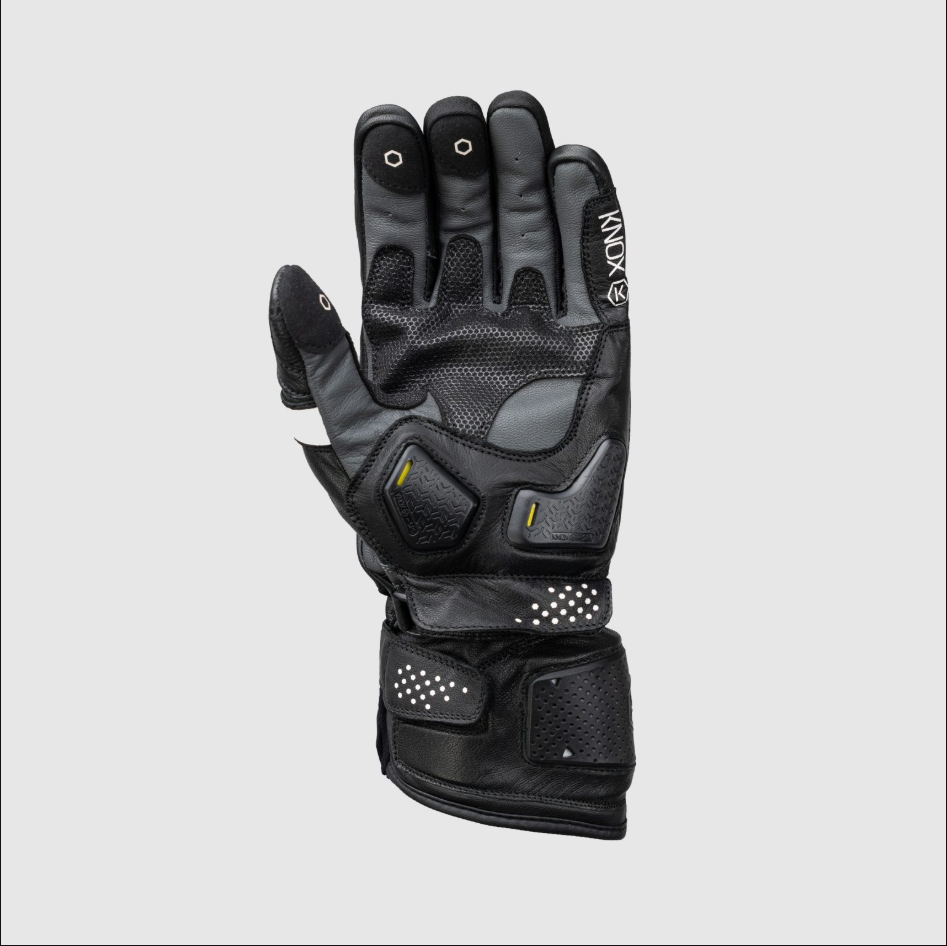 Knox Oulton MK2 Sport Lederhandschuhe | Herren | Schwarz/Weiß | 1011352160050