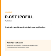 Akrapovic Aufkleber P-CST1POFILL — Platzhalter, kein Herstellerfoto verfügbar