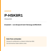 Akrapovic Hitzeschild P-HSK8R1 — Platzhalter, kein Herstellerfoto verfügbar