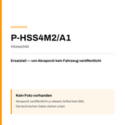 Akrapovic Hitzeschild P-HSS4M2/A1 — Platzhalter, kein Herstellerfoto verfügbar