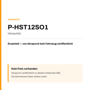 Akrapovic Hitzeschild P-HST12SO1 — Platzhalter, kein Herstellerfoto verfügbar