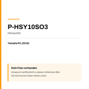 Akrapovic Hitzeschild Yamaha R1 (16-16) P-HSY10SO3 — Platzhalter, kein Herstellerfoto verfügbar