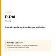 Akrapovic Passring P-R4L — Platzhalter, kein Herstellerfoto verfügbar