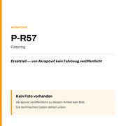 Akrapovic Passring P-R57 — Platzhalter, kein Herstellerfoto verfügbar