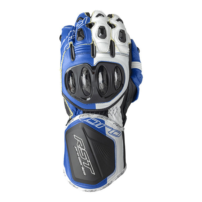 RST Pro Series GP D3O Motorrad Lederhandschuhe | Herren | Blau/Weiß | 103715