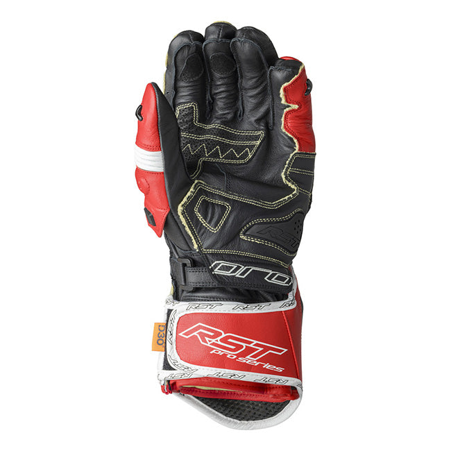 RST Pro Series GP D3O Motorrad Lederhandschuhe | Herren | Rot/Weiß | 103715